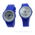 Small Round Sport Watch with Silicone Coating